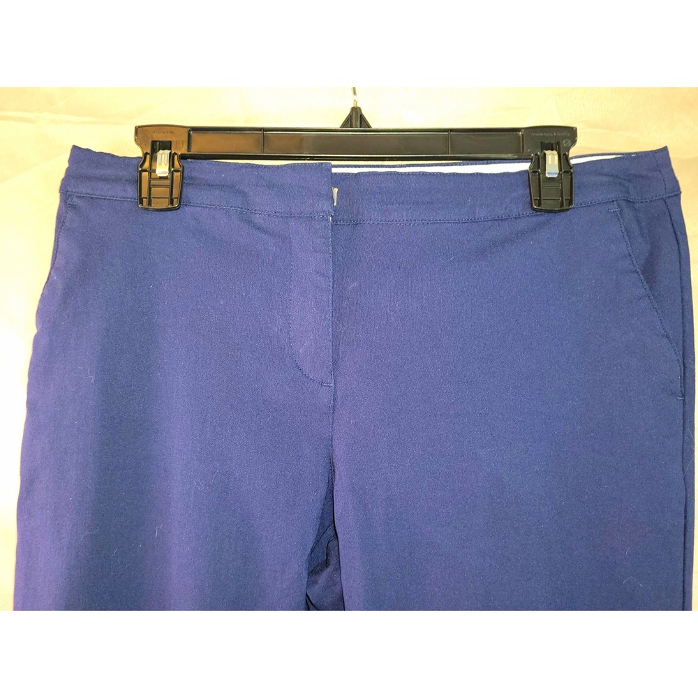 IZOD Golf Women's Blue Straight Leg Pants Size 8 Inseam 29 Rayon Blend Golf